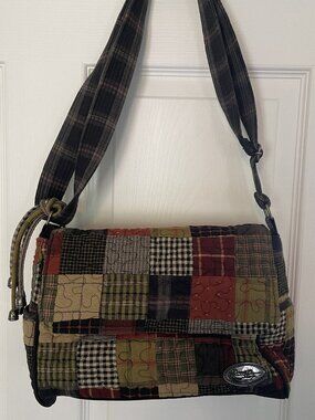 Donna Sharp Crossbody/Messenger Bag Quilted Patchwork
